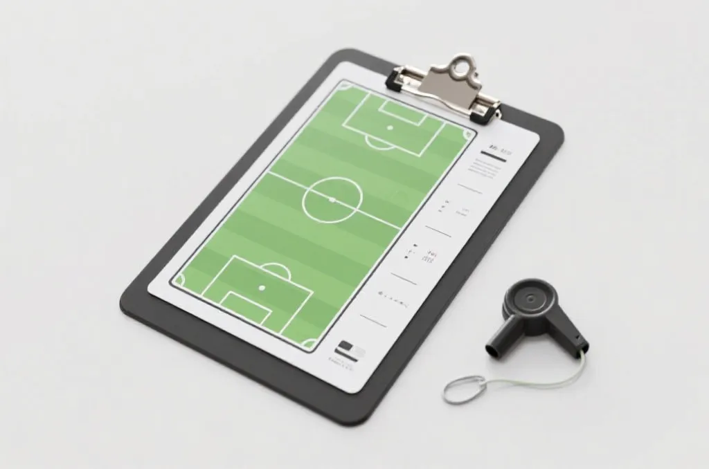Sports tactical analysis concept board